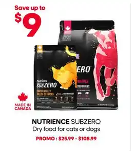 Mondou NUTRIENCE SUBZERO Dry food for cats or dogs offer