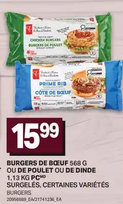 L'Intermarché BURGERS DE BOEUF, 568 G OU DE POULET OU DE DINDE, 1,13 KG | BURGERS offer