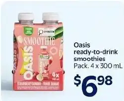 Walmart Oasis ready-to-drink smoothies offer