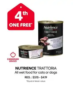 Mondou NUTRIENCE TRATTORIA All wet food for cats or dogs offer