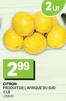 L'Intermarché CITRON | LEMON, 2 LB offer