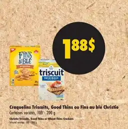 L'Intermarché CRAQUELINS TRISCUITS, OU FINS AU BLÉ |TRISCUITS, CRACKERS offer