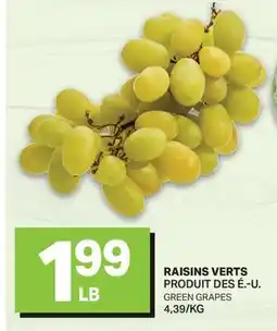 L'Intermarché RAISINS VERTS offer