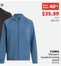 Sports Experts ENERGETICS FUNDA Women's hooded training jacket offer