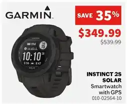 Sports Experts GARMIN INSTINCT 2S SOLAR Smartwatch with GPS offer