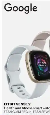 Sports Experts GOOGLE FITBIT SENSE 2 Health and fitness smartwatch offer