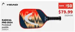 Sports Experts HEAD RADICAL PRO 2024 Pickleball paddle offer