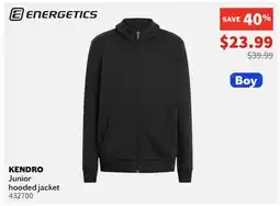Sports Experts ENERGETICS KENDRO Junior hooded jacket offer