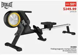Sports Experts EVERLAST EV200 Folding magnetic rowing machine, 8 resistance levels offer