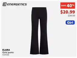 Sports Experts ENERGETICS ELARA Girls' pants offer