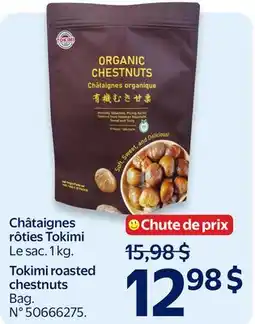 Walmart Tokimi roasted chestnuts offer