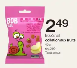 Avril Bob Snail collation aux fruits offer