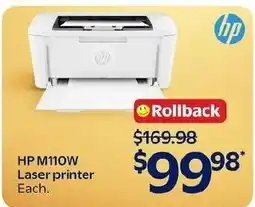 Walmart hp m110w laser printer offer
