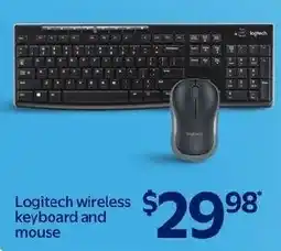 Walmart Logitech wireless keyboard and mouse offer