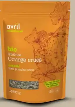 Avril Graines de courge crues bios offer