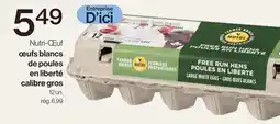 Avril Nutri-Œuf œufs blancs de poules en liberté calibre gros offer