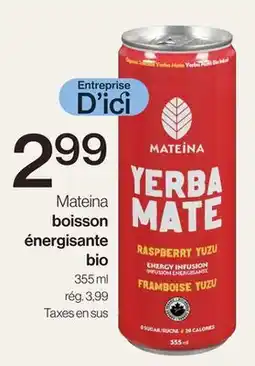 Avril Mateina boisson énergisante bio offer