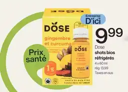 Avril Dose shots bios réfrigérés offer