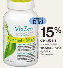 Avril Sur le sommeil ViaZen offer