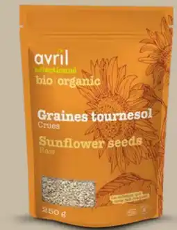 Avril graines de tournesol crues bios offer