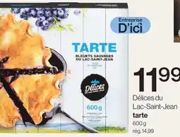 Avril Délices du Lac-Saint-Jean tarte offer