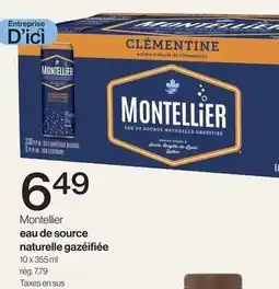 Avril Montellier eau de source naturelle gazéifiée offer