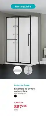 Bath Depot Ensemble de douche rectangulaire Collection Dorian offer