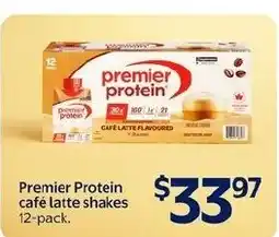 Walmart Premier Protein cafe latte shakes offer
