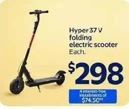 Walmart Hyper 37 V folding electric scooter offer
