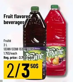 Mayrand Fruité Fruit flavored beverages offer