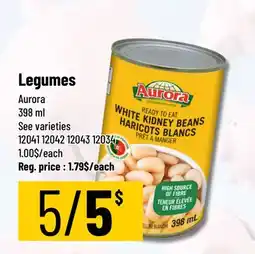Mayrand Aurora Legumes offer