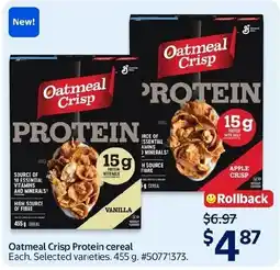 Walmart Oatmeal Crisp Protein cereal offer