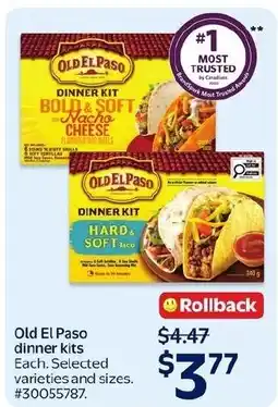 Walmart Old El Paso dinner kits offer