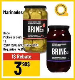 Mayrand Brine Pickles or Beets Marinades offer