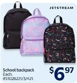 Walmart Jetstream school backpack offer