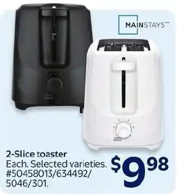 Walmart Mainstays 2-slice toaster offer