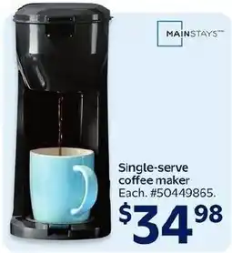 Walmart Mainstays single-serve coffee maker offer