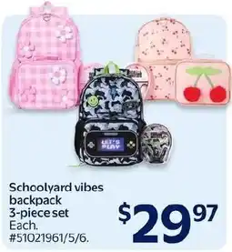 Walmart Schoolyard vibes backpack offer