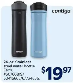 Walmart Contigo stainless steel water bottle offer