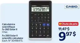 Walmart Casio FX-260 Solar II Scientific Calculator offer