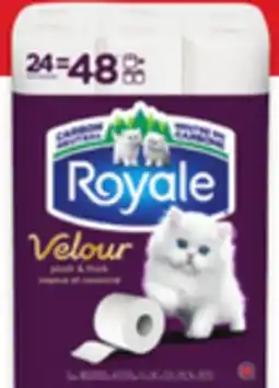 Walmart Royale 2-ply bathroom tissue 24 =48rolls offer