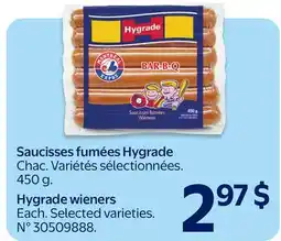 Walmart Hygrade wieners offer