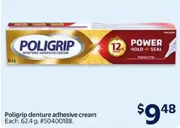 Walmart Poligrip denture adhesive cream offer