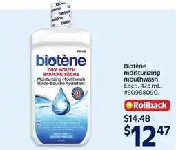 Walmart Biotene dry mouth mouthwash offer