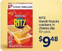 Walmart Ritz handi-snacks crackers'n cheesy dip offer