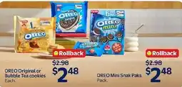 Walmart Oreo original or bubble tea cookies offer
