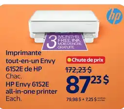Walmart HP Envy 6152E all-in-one printer offer