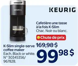 Walmart K-Slim single-serve coffee maker offer
