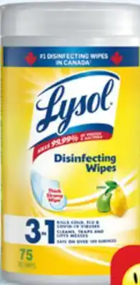 Walmart Lysol Wipes 75S-84S or All-Purpose offer