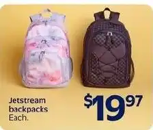Walmart Jetstream backpacks offer